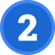 the number 2 with a blue circular background