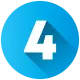 the number 4 with a blue circular background