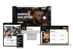 Barber website design