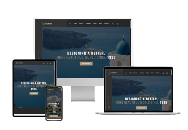 A seamless website design for Turkey displayed on a desktop, laptop, tablet and phone