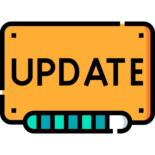 An icon depicting daily updates for japanese web hosting