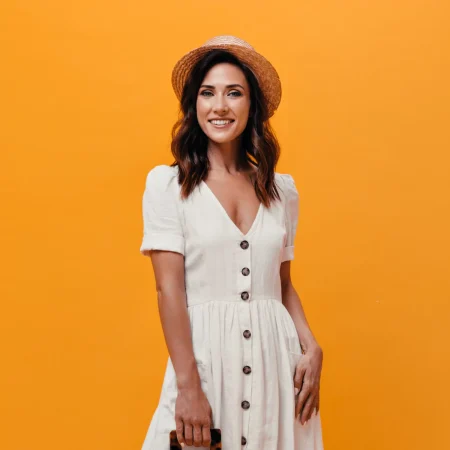 Elegant White Midi Dress