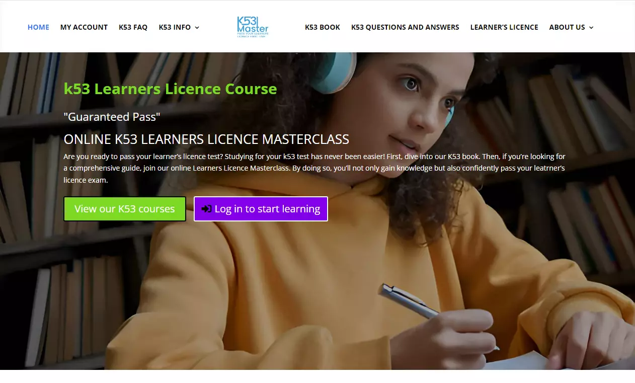 An image showcasing an online learning website design