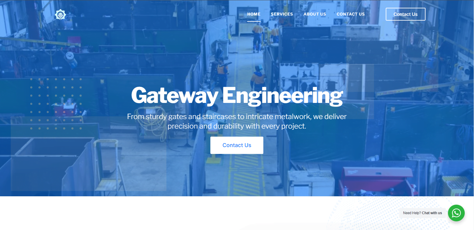 An image depicting Gateway engineering's website