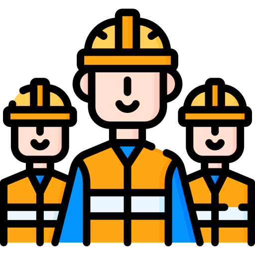 An icon of 3 construction workers